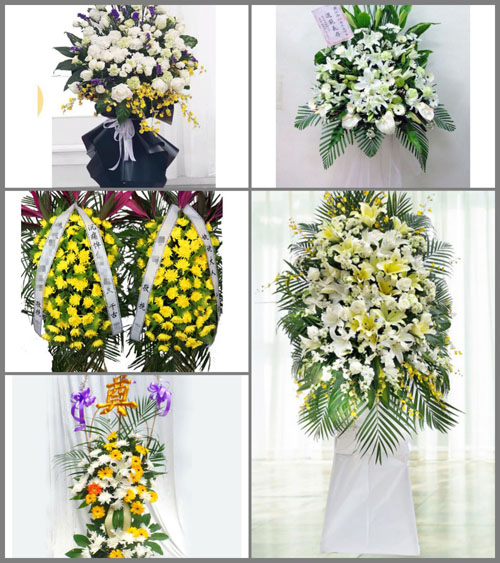 福建漳州诏安县金星乡田朴村白事花篮预定